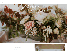 Tablet Screenshot of fleursdefee.com